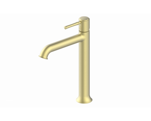 Смеситель для раковины высокий Wonzon & Woghand, Брашированное золото (WW-88019073-BG)