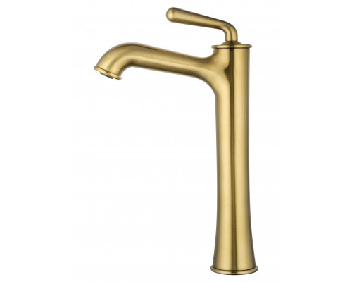 Смеситель для раковины высокий WONZON & WOGHAND STEAM, Брашированное золото (WW-88239008- BG)