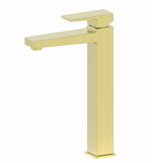 Смеситель для раковины высокий Wonzon & Woghand, Брашированное золото (WW-88019068-BG)