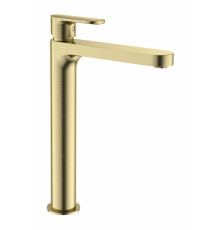 Смеситель для раковины высокий WONZON & WOGHAND, Брашированное золото (WW-H1034-BG)