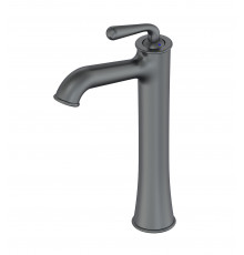 Смеситель для раковины высокий WONZON & WOGHAND, Темный графит (WW-88239008-BGM)