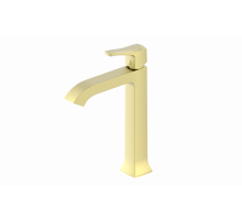 Смеситель для раковины высокий Wonzon & Woghand, Брашированное золото (WW-88019072-BG)