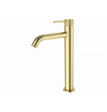 Смеситель для раковины высокий WONZON & WOGHAND, Брашированное золото (WW-H1062-BG)