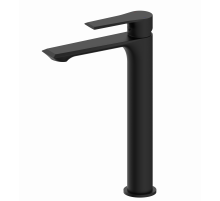 Смеситель для раковины высокий Wonzon & Woghand, Черный матовый (WW-88019079-MB)