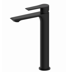 Смеситель для раковины высокий Wonzon & Woghand, Черный матовый (WW-88019079-MB)