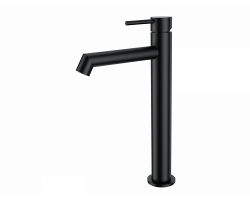 Смеситель для раковины высокий WONZON & WOGHAND, Черный матовый (WW-H1064-MB)
