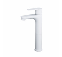 Смеситель для раковины высокий WONZON & WOGHAND, Белый матовый (WW-A40232-MW)