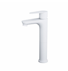 Смеситель для раковины высокий WONZON & WOGHAND, Белый матовый (WW-A40232-MW)