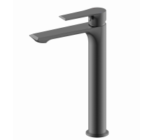 Смеситель для раковины высокий Wonzon & Woghand, Темный графит (WW-88019079-BGM)