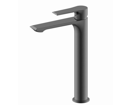 Смеситель для раковины высокий Wonzon & Woghand, Темный графит (WW-88019079-BGM)