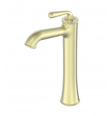 Смеситель для раковины высокий WONZON & WOGHAND, Брашированное золото (WW-88239008-BG)