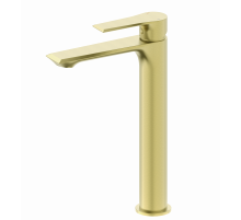 Смеситель для раковины высокий Wonzon & Woghand, Брашированное золото (WW-88019079-BG)