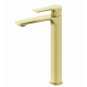Смеситель для раковины высокий Wonzon & Woghand, Брашированное золото (WW-88019079-BG)