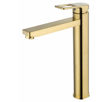 Смеситель для раковины высокий WONZON & WOGHAND FRAME, Брашированное золото (WW-88239010- BG)