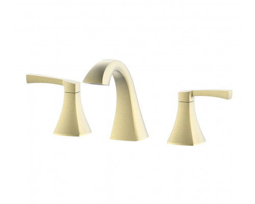 Смеситель для раковины на 3 отверстия Wonzon & Woghand, Брашированное золото (WW-88083095-BG)