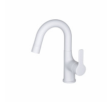 Смеситель для раковины WONZON & WOGHAND, Белый матовый (WW-FE01L212-MW)