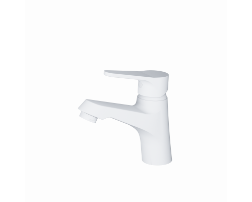 Смеситель для раковины WONZON & WOGHAND, Белый матовый (WW-A40212-MW)