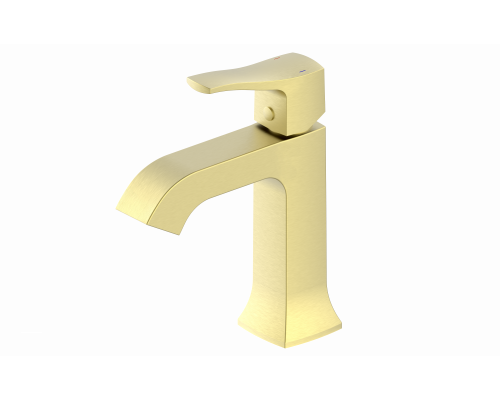 Смеситель для раковины Wonzon & Woghand, Брашированное золото (WW-88018072-BG)