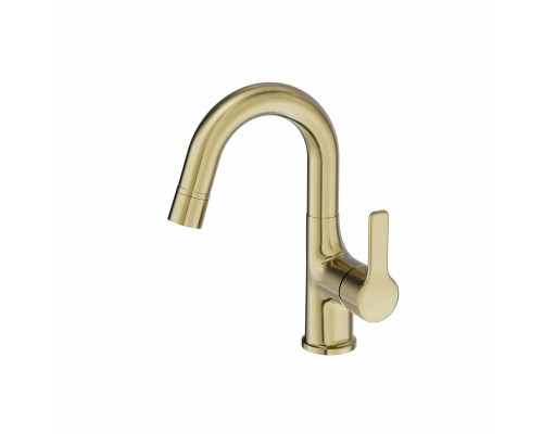 Приобрести Смеситель для раковины WONZON & WOGHAND, Брашированное золото (WW-FE01L212-BG) в магазине сантехники Santeh-Crystal.ru