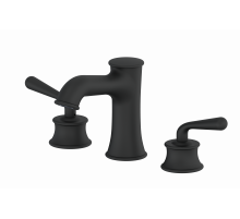 Смеситель для раковины на 3 отверстия Wonzon & Woghand, Черный матовый (WW-88159008-MB)