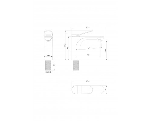 Заказать Смеситель для раковины WONZON & WOGHAND, Белый матовый (WW-XH-010-MW) в магазине сантехники Santeh-Crystal.ru