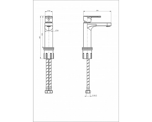 Купить Смеситель для раковины WONZON & WOGHAND, Хром (WW-H1032-CR) в магазине сантехники Santeh-Crystal.ru