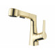 Заказать Смеситель для раковины с выдвижным изливом WONZON & WOGHAND, Брашированное золото (WW-121B108-BG) в магазине сантехники Santeh-Crystal.ru