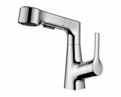 Заказать Смеситель для раковины с выдвижным изливом WONZON & WOGHAND, Хром (WW-121B108-CR) в магазине сантехники Santeh-Crystal.ru