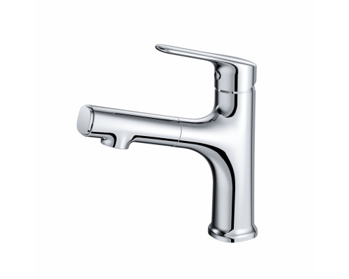 Купить Смеситель для раковины с выдвижным изливом WONZON & WOGHAND, Хром (WW-AE4151-CR) в магазине сантехники Santeh-Crystal.ru