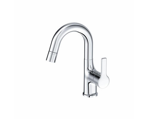 Купить Смеситель для раковины с выдвижным изливом WONZON & WOGHAND, Хром (WW-FE01L212-CR) в магазине сантехники Santeh-Crystal.ru