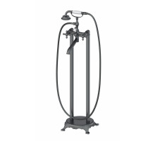 Смеситель для ванны напольного монтажа WONZON & WOGHAND, Темный графит (WW-88649020-BGM)