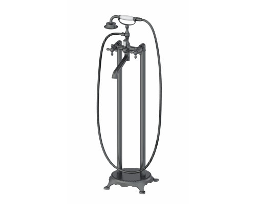 Купить Смеситель для ванны напольного монтажа WONZON & WOGHAND, Темный графит (WW-88649020-BGM) в магазине сантехники Santeh-Crystal.ru