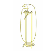 Смеситель для ванны напольного монтажа WONZON & WOGHAND, Глянцевое золото (WW-88649020-PG)