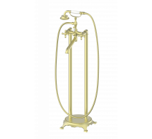 Смеситель для ванны напольного монтажа Wonzon & Woghand, Брашированное золото (WW-88649020-BG)