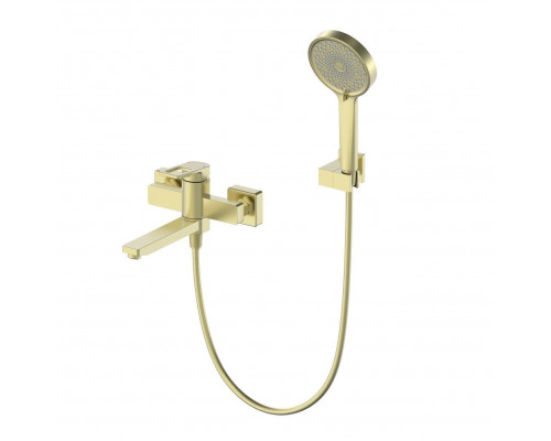 Смеситель для ванны с душем WONZON & WOGHAND FRAME, Брашированное золото (WW-88639010- BG)