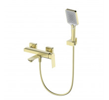 Смеситель для ванны с душем WONZON & WOGHAND DIAMOND, Брашированное золото (WW-88639011- BG)