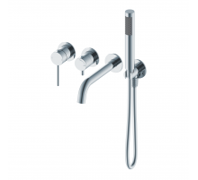 Смеситель для ванны встраиваемый WONZON & WOGHAND, Хром (WW-889017-CR)