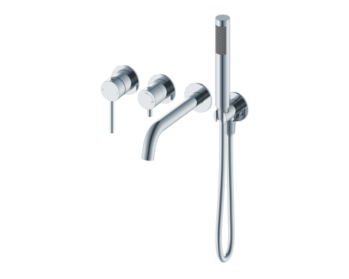 Смеситель для ванны встраиваемый WONZON & WOGHAND, Хром (WW-889017-CR)