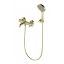 Смеситель для ванны с душем WONZON & WOGHAND STICK, Брашированное золото (WW-88639017- BG)
