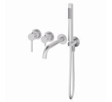 Смеситель для ванны встраиваемый WONZON & WOGHAND, Брашированный никель (WW-889017-BN)