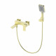 Смеситель для ванны с душем WONZON & WOGHAND CUBE, Брашированное золото (WW-88639016- BG)