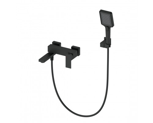 Купить Смеситель для ванны с душем WONZON & WOGHAND, Черный матовый (WW-88639016-MB) в магазине сантехники Santeh-Crystal.ru