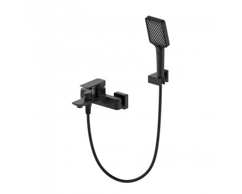 Купить Смеситель для ванны с душем WONZON & WOGHAND, Черный матовый (WW-88639003A-MB) в магазине сантехники Santeh-Crystal.ru