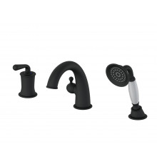 Смеситель на борт ванны WONZON & WOGHAND, Черный матовый (WW-88659008-MB)