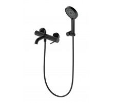 Смеситель для ванны с душем WONZON & WOGHAND, Черный матовый (WW-88639017-MB)