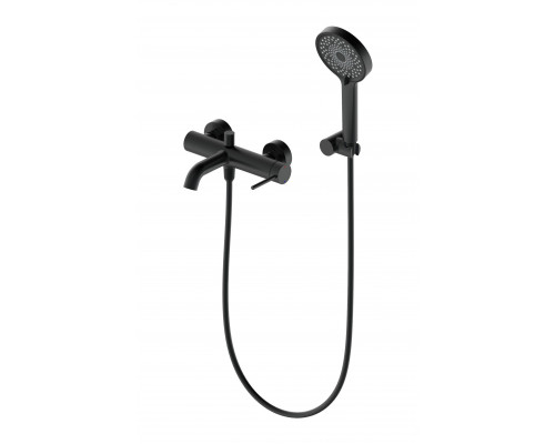 Купить Смеситель для ванны с душем WONZON & WOGHAND, Черный матовый (WW-88639017-MB) в магазине сантехники Santeh-Crystal.ru
