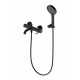 Купить Смеситель для ванны с душем WONZON & WOGHAND, Черный матовый (WW-88639017-MB) в магазине сантехники Santeh-Crystal.ru