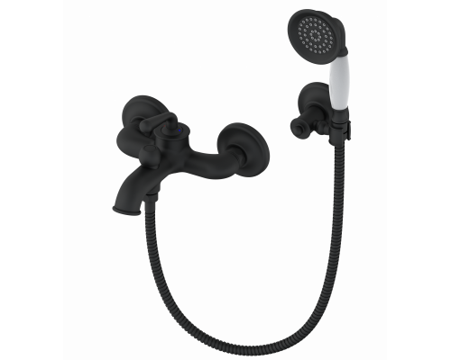 Смеситель для ванны с душем Wonzon & Woghand, Черный матовый (WW-88639008-MB)