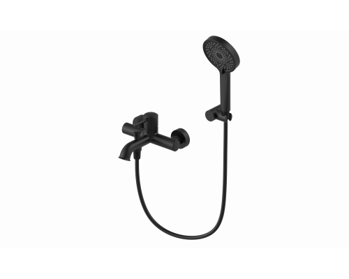 Смеситель для ванны с душем Wonzon & Woghand, Черный матовый (WW-88037073-MB)