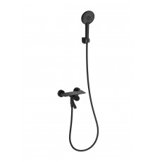 Смеситель для ванны с душем WONZON & WOGHAND, Черный матовый (WW-FE05L221-MB)